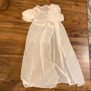 White Bathing Suit Cover Up